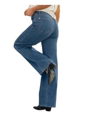 Judy Blue Wide Leg High Rise Jeans Size 9/29 Medium Wash long inseam
